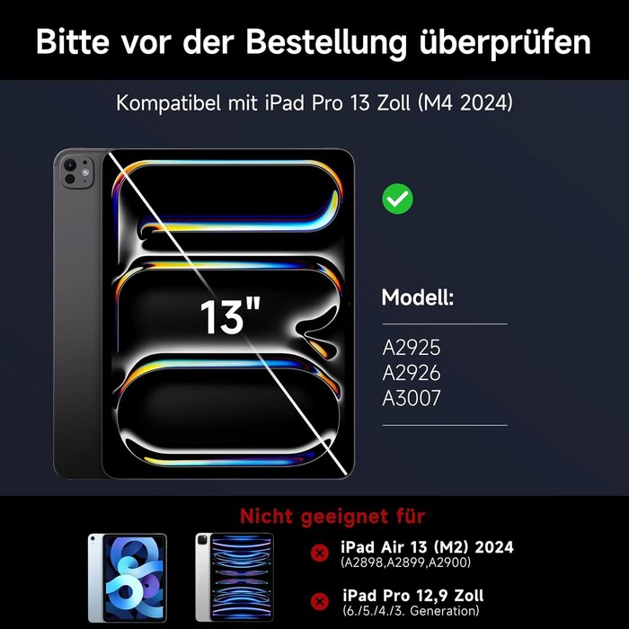Tastatur-Hülle für iPad Pro 13 Zoll (M4) - QWERTZ - 34% Rabatt