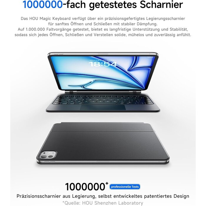Tastatur-Hülle für iPad Pro 13 Zoll (M4) - QWERTZ - 34% Rabatt