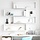 Wandregal 4er Set Würfel Weiß 100x15x30cm - 34% Rabatt