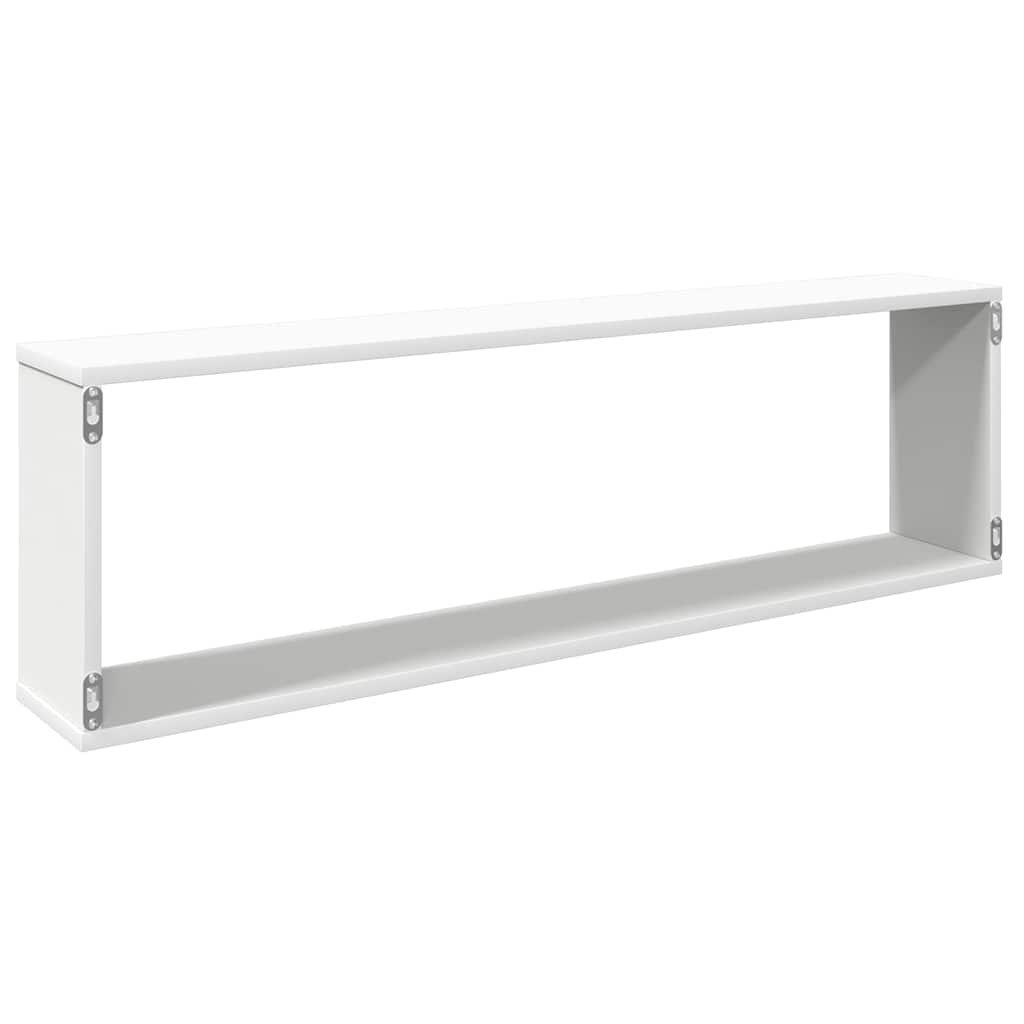 Wandregal 4er Set Würfel Weiß 100x15x30cm - 34% Rabatt