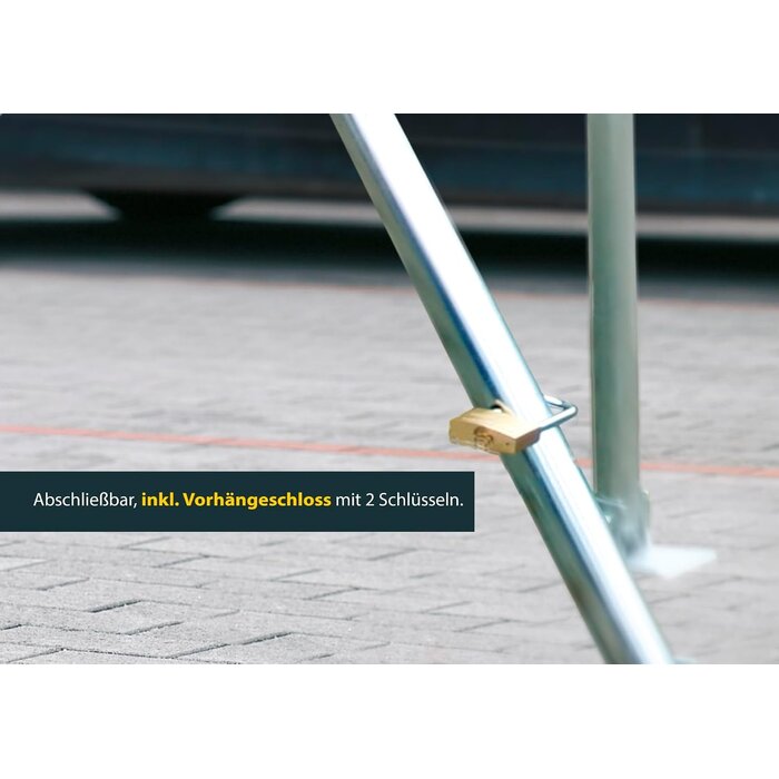 Manueller Parkbügel, klappbar - 76x42x6 cm - 32% Rabatt