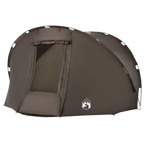 Großes 5-Personen Anglerzelt, Braun, 307x290cm - 34% Rabatt