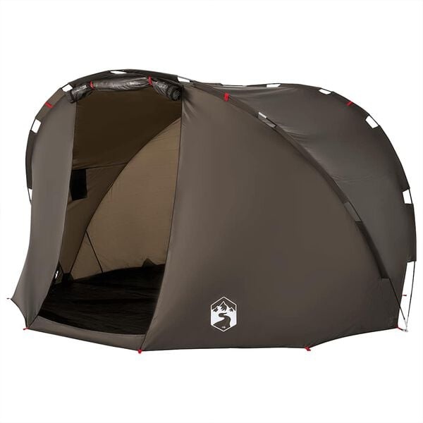Großes 5-Personen Anglerzelt, Braun, 307x290cm - 34% Rabatt