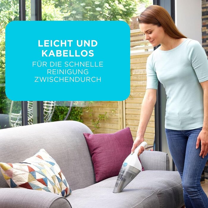 Kompakter Handstaubsauger - beutellos - 31% Rabatt - Weiß