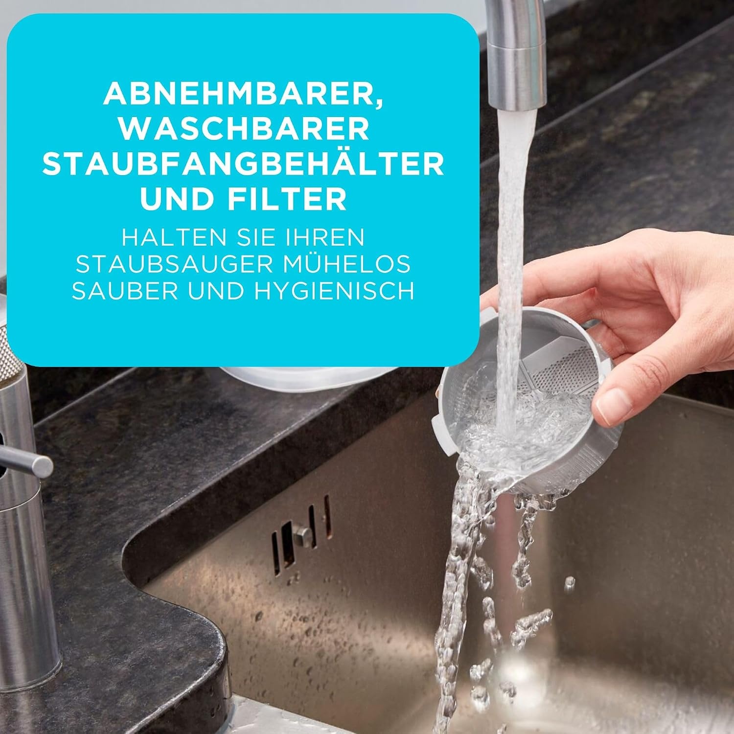 Kompakter Handstaubsauger - beutellos - 31% Rabatt - Weiß