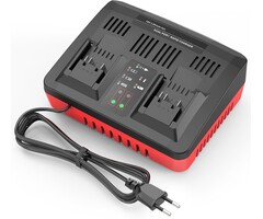 Asuncell 31% Rabatt: Dual-Ladegerät 18V für Akku-Systeme, 3A Schnelllader