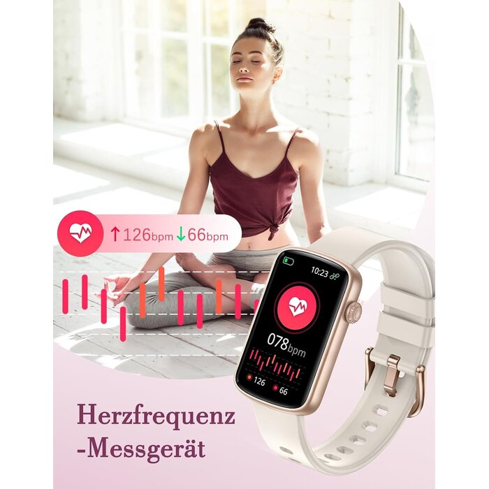 Elegante Smartwatch für Damen in Starlight Gold - 30% Rabatt