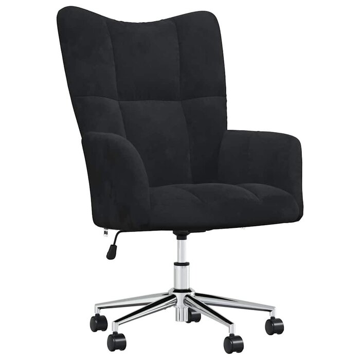 Eleganter Relaxsessel in Schwarz, Samt - 34% Rabatt