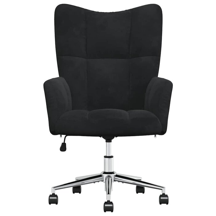 Eleganter Relaxsessel in Schwarz, Samt - 34% Rabatt