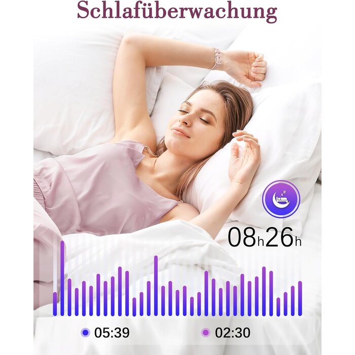 Ultradünne Smartwatch für Damen in Rosa - 30% Rabatt