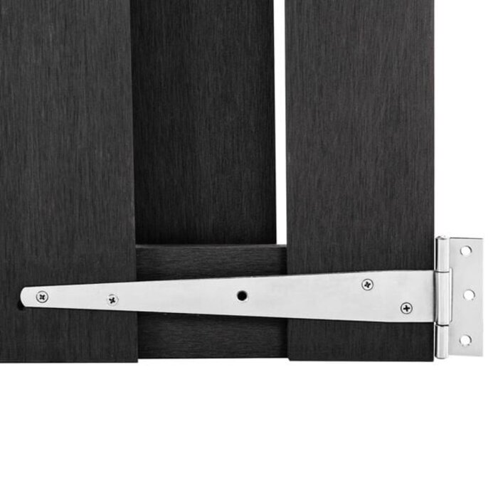 Gartentor 100x180 cm aus WPC in Grau - 38% Rabatt