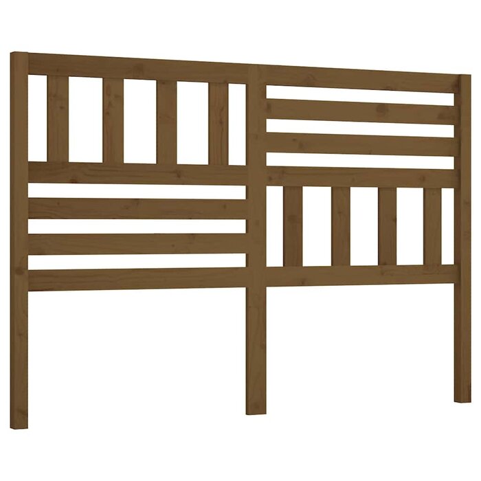 Bettkopfteil aus massivem Kiefernholz honigbraun 146x100 cm - 32% Rabatt