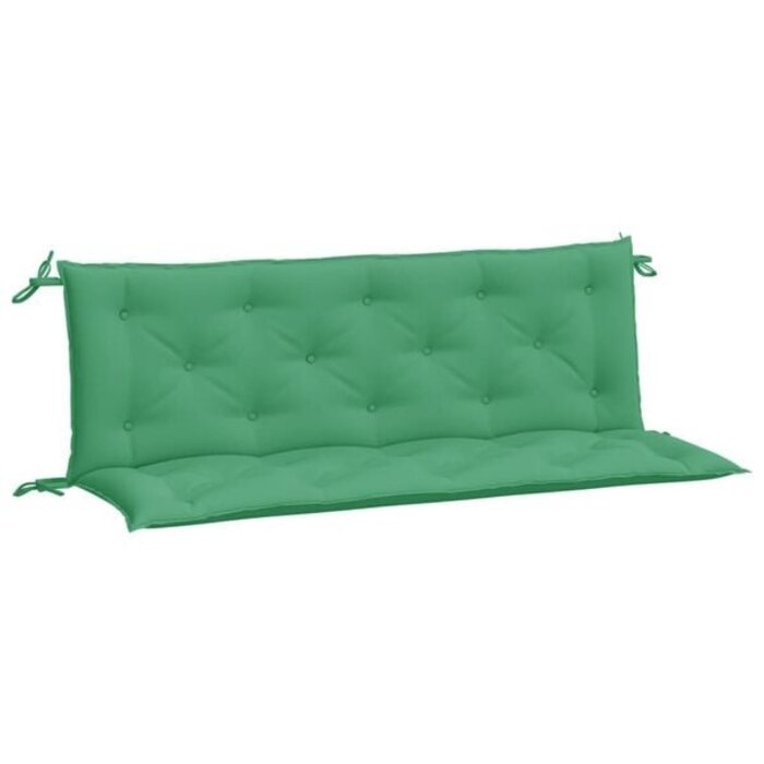 Gartenbankkissen 2er Set 150x50x7 cm Grün - 31% Rabatt