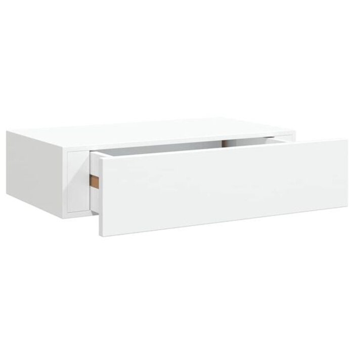 Wandregal mit Schublade 40x23,5 cm Weiß - 32% Rabatt
