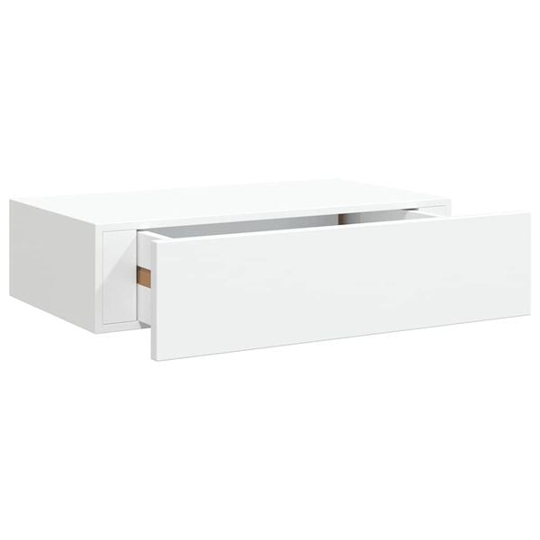 Wandregal mit Schublade 40x23,5 cm Weiß - 32% Rabatt