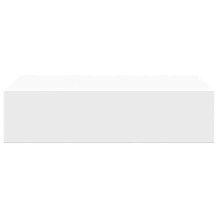 Wandregal mit Schublade 40x23,5 cm Weiß - 32% Rabatt