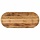 Tischplatte oval 140x60x2,5 cm aus massivem Mangoholz - 34% Rabatt
