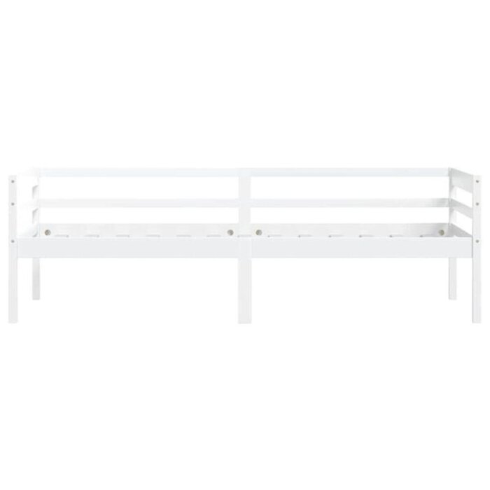 Vidaxl Massivholzbett Kiefer 90x200 cm Weiß - 34% Rabatt