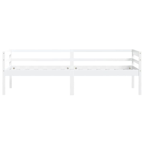 Vidaxl Massivholzbett Kiefer 90x200 cm Weiß - 34% Rabatt