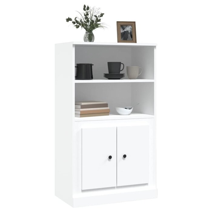 Weißer Hochschrank 60x35,5x103,5 cm - Ausgepackt - 34% Rabatt