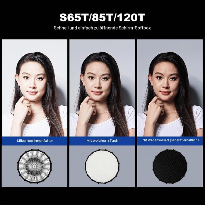 Parabol-Softbox 85cm Bowens-Anschluss - 34% Rabatt