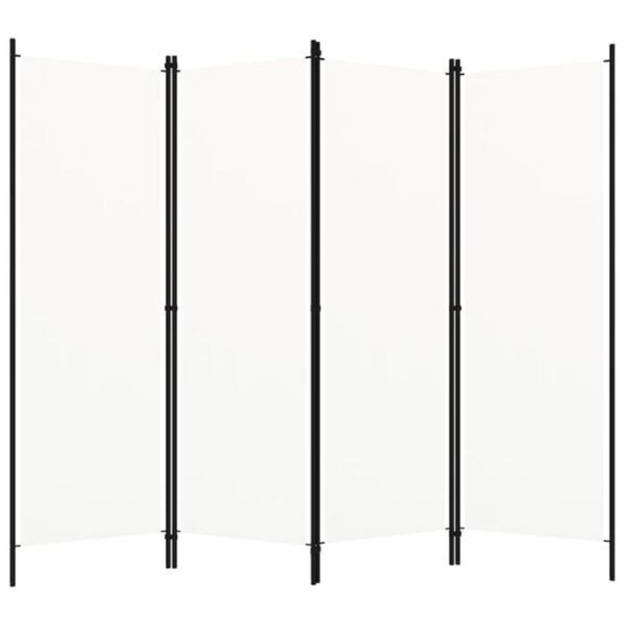 Raumteiler mit 4 Paneelen 200x180 cm Weiß - 32% Rabatt