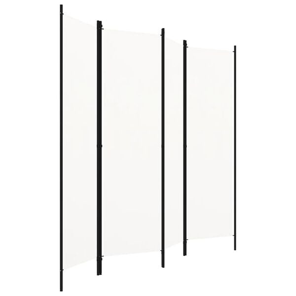 Raumteiler mit 4 Paneelen 200x180 cm Weiß - 32% Rabatt