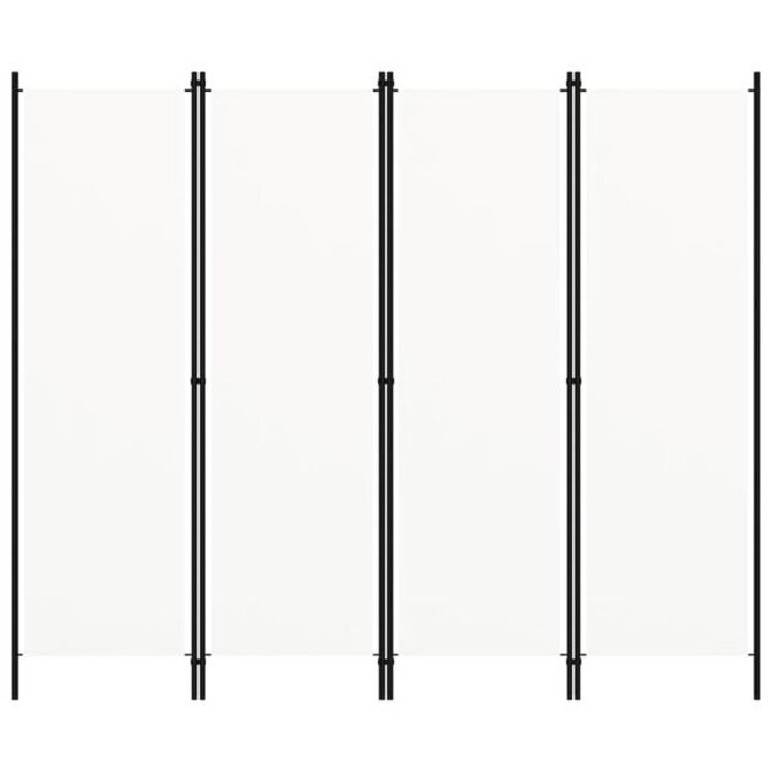 Raumteiler mit 4 Paneelen 200x180 cm Weiß - 32% Rabatt