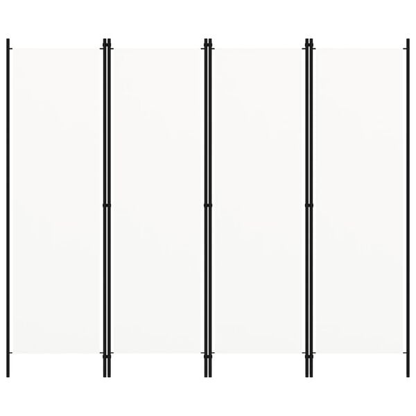 Raumteiler mit 4 Paneelen 200x180 cm Weiß - 32% Rabatt