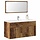 Badezimmerschrank mit Spiegel, Altholz-Optik - 34% Rabatt