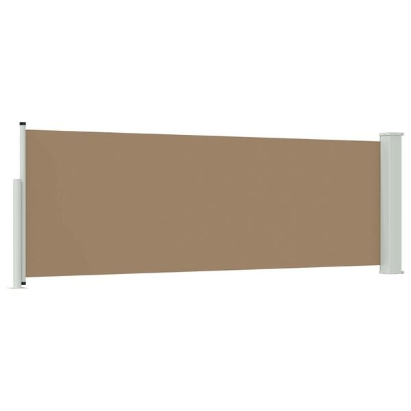 Ausziehbare Seitenmarkise 500x100cm Taupe - 34% Rabatt