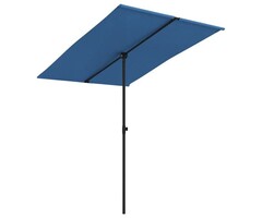 Vidaxl Sonnenschirm 200 x 150 cm Azurblau Aluminium - 49% Rabatt