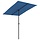 Sonnenschirm 200 x 150 cm Azurblau Aluminium - 32% Rabatt