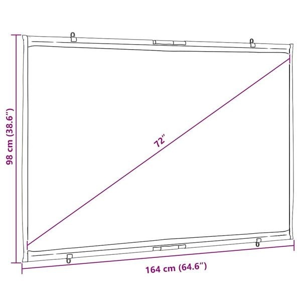 Vidaxl Wand-Projektionsleinwand 72 Zoll 16:9 - 32% Rabatt