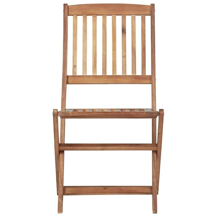 2er Set Klappbare Gartenstühle aus Akazienholz - 35% Rabatt