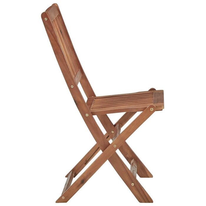 2er Set Klappbare Gartenstühle aus Akazienholz - 35% Rabatt