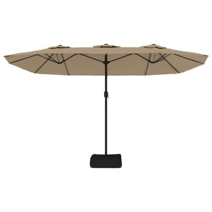 Doppel-Sonnenschirm 449x245 cm Taupe - 35% Rabatt