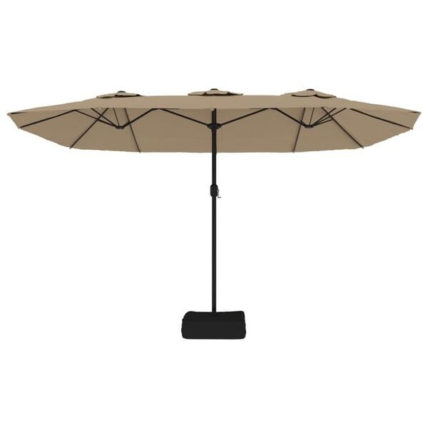 Doppel-Sonnenschirm 449x245 cm Taupe - 35% Rabatt