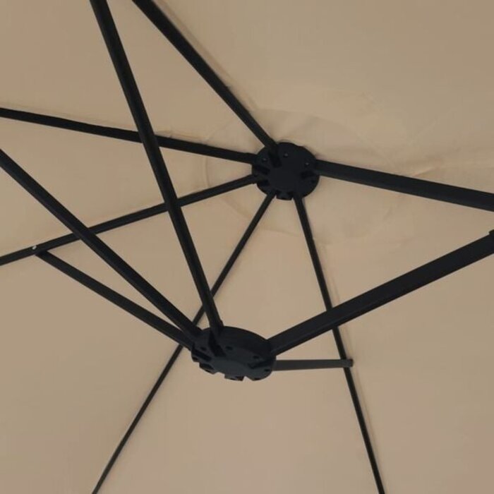 Doppel-Sonnenschirm 449x245 cm Taupe - 35% Rabatt