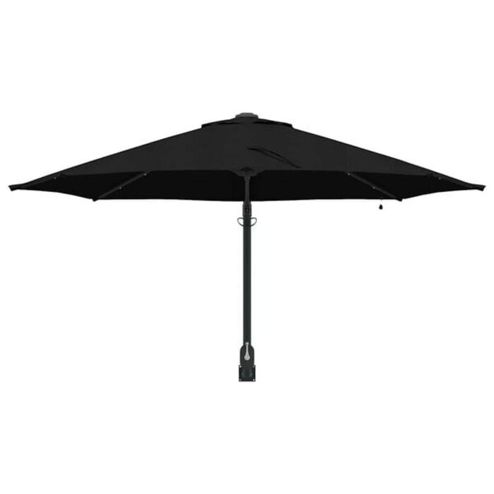Garten-Ampelschirm mit LED 248x248cm Schwarz - 34% Rabatt