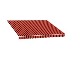 Vidaxl Markisentuch 400x300 cm orange-braun gestreift - 45% Rabatt