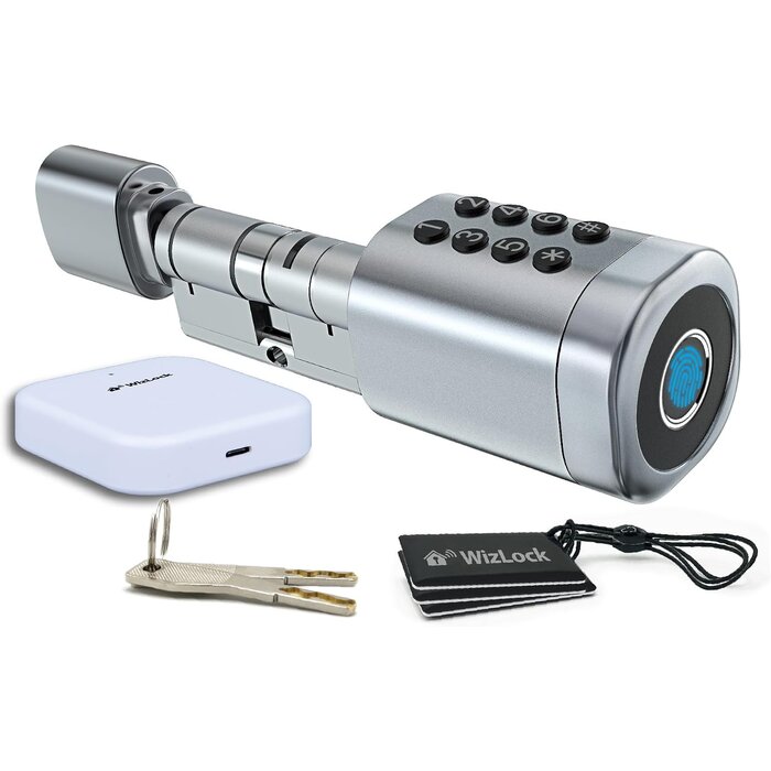 Smartes Türschloss mit Fingerabdruck - Silber - 34% Rabatt - Ausgepackt