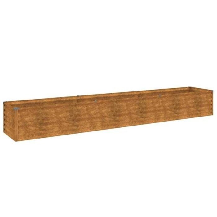 Hochbeet aus Cortenstahl 291x50x36 cm - 35% Rabatt