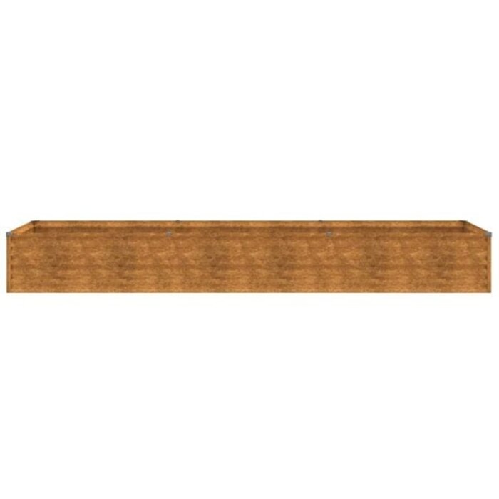 Hochbeet aus Cortenstahl 291x50x36 cm - 35% Rabatt