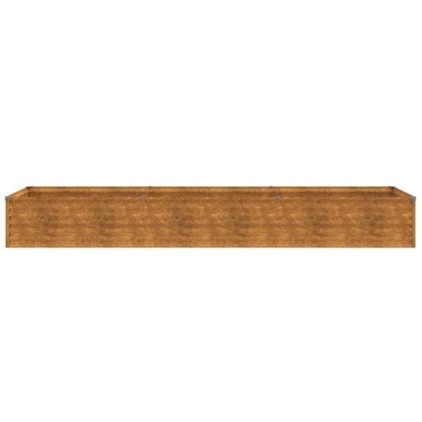 Hochbeet aus Cortenstahl 291x50x36 cm - 35% Rabatt