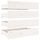 4er-Set Bettkasten Kiefer massiv Weiß 95x57x18 cm - 34% Rabatt