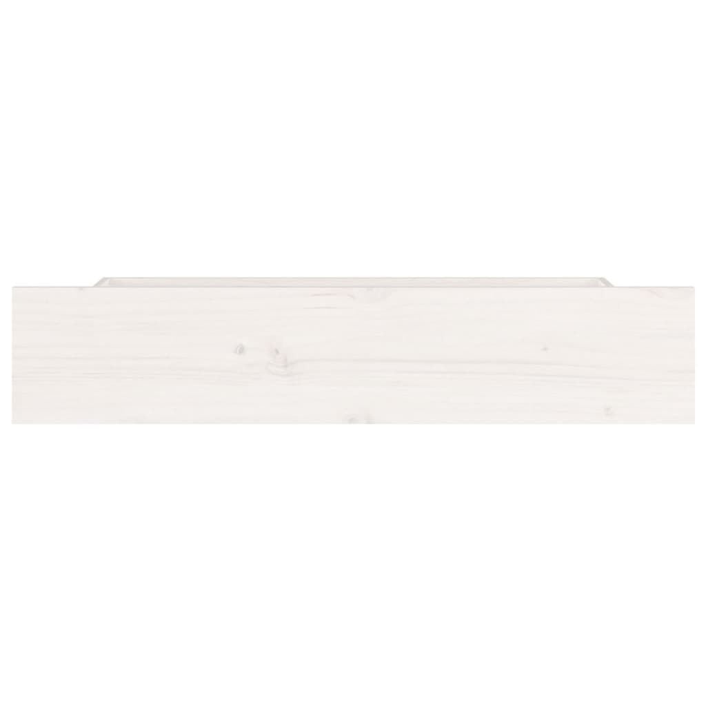 4er-Set Bettkasten Kiefer massiv Weiß 95x57x18 cm - 34% Rabatt