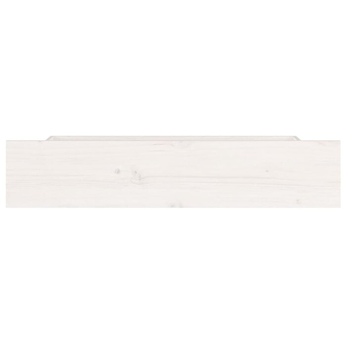4er-Set Bettkasten Kiefer massiv Weiß 95x57x18 cm - 34% Rabatt