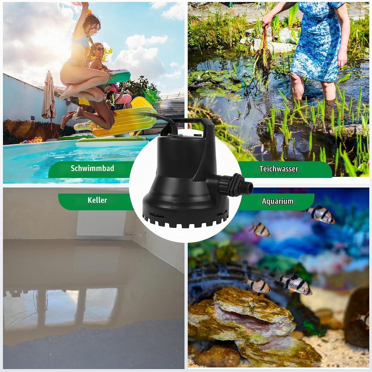 Schmutzwasser-Tauchpumpe 400W 8000L/h - 34% Rabatt auf Retourenware
