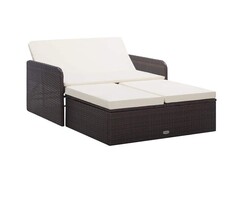 Vidaxl Loungeset 2-teilig Poly-Rattan Braun - 47% Rabatt